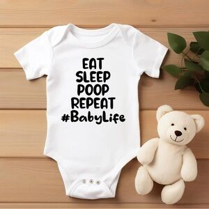 Carter's White Bodysuit - #BabyLife